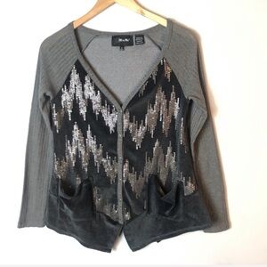 MISS ME Sequin Cardigan